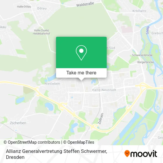 Карта Allianz Generalvertretung Steffen Schwermer