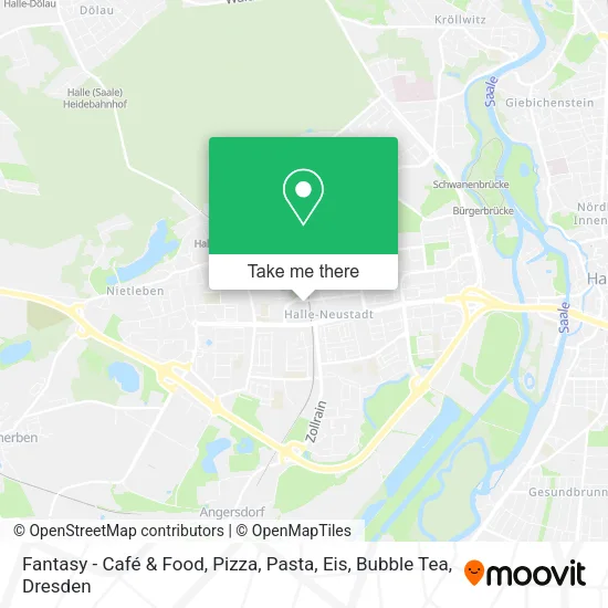 Карта Fantasy - Café & Food, Pizza, Pasta, Eis, Bubble Tea