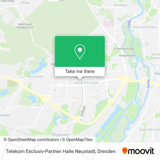 Карта Telekom Exclusiv-Partner Halle Neustadt