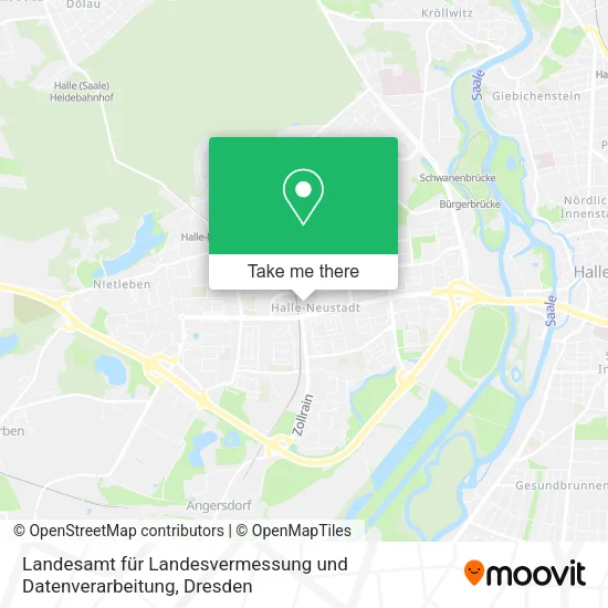 Карта Landesamt für Landesvermessung und Datenverarbeitung