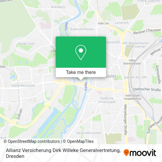 Карта Allianz Versicherung Dirk Willeke Generalvertretung