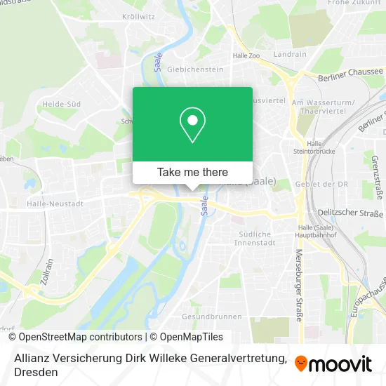 Карта Allianz Versicherung Dirk Willeke Generalvertretung