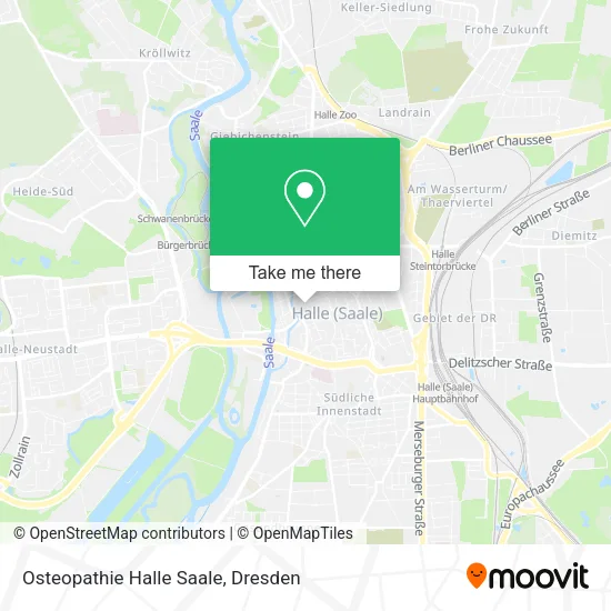 Карта Osteopathie Halle Saale