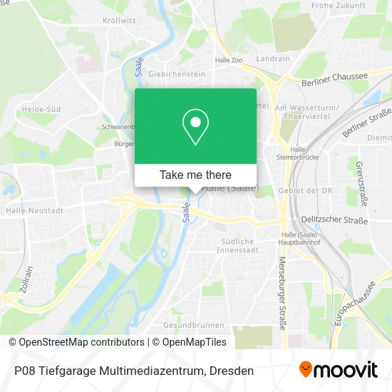 Карта P08 Tiefgarage Multimediazentrum