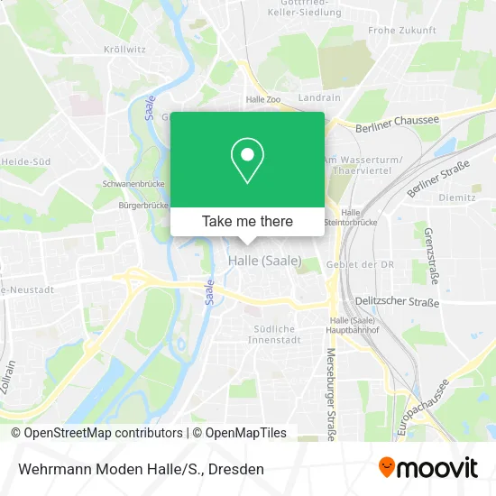 Карта Wehrmann Moden Halle/S.