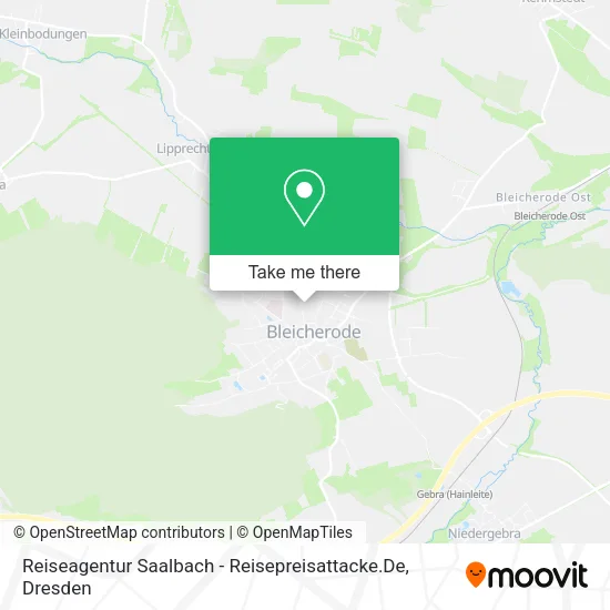 Карта Reiseagentur Saalbach - Reisepreisattacke.De