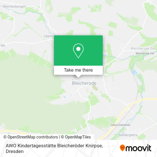 Карта AWO Kindertagesstätte Bleicheröder Knirpse