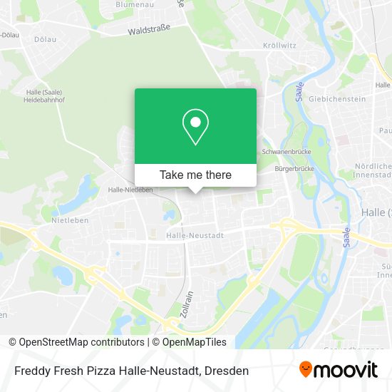 Карта Freddy Fresh Pizza Halle-Neustadt