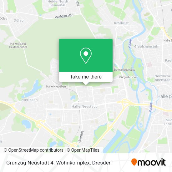 Карта Grünzug Neustadt 4. Wohnkomplex