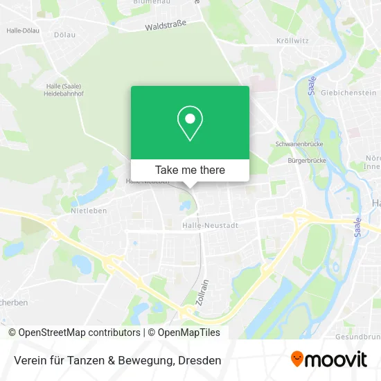 Карта Verein für Tanzen & Bewegung