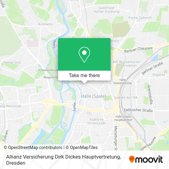 Карта Allianz Versicherung Dirk Dickes Hauptvertretung
