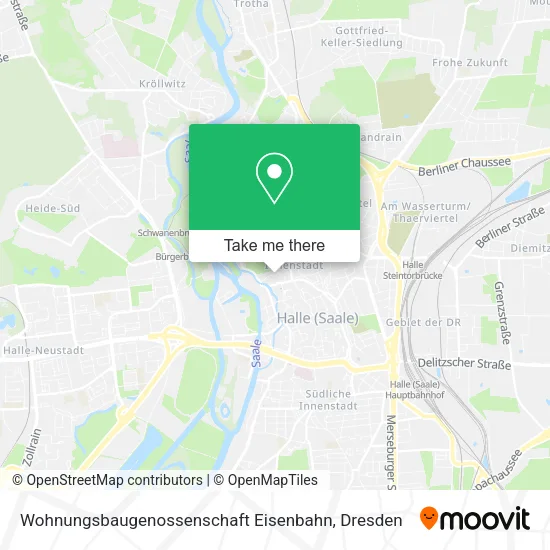 Карта Wohnungsbaugenossenschaft Eisenbahn