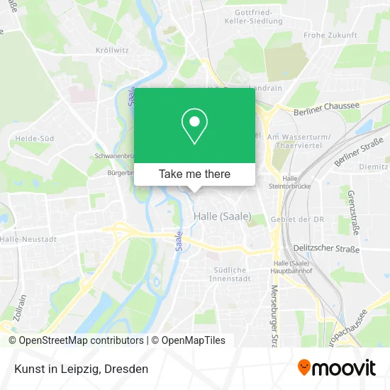 Карта Kunst in Leipzig