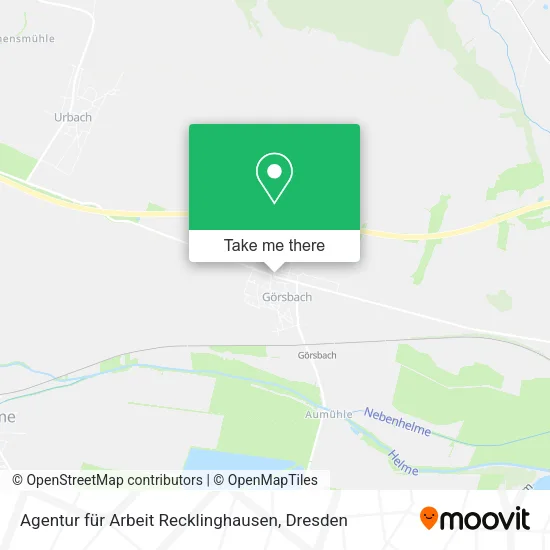 Карта Agentur für Arbeit Recklinghausen