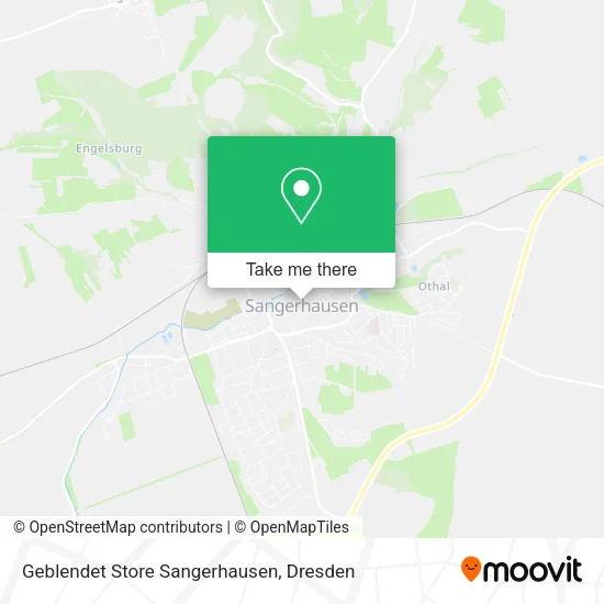 Карта Geblendet Store Sangerhausen