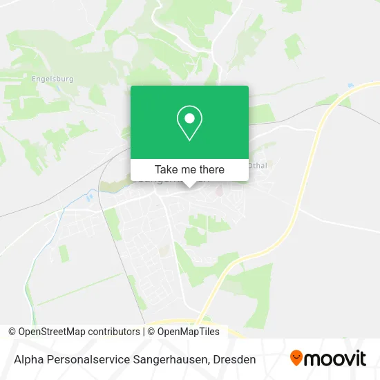 Карта Alpha Personalservice Sangerhausen