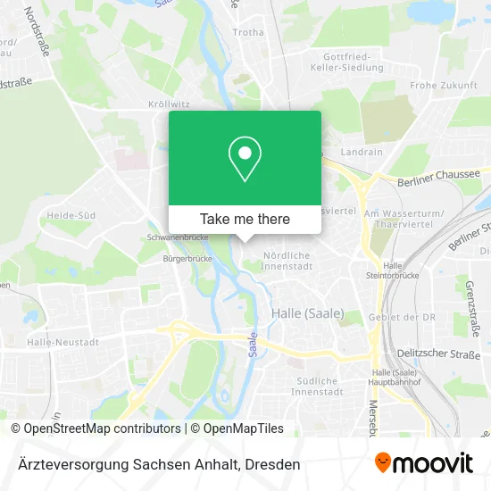 Карта Ärzteversorgung Sachsen Anhalt