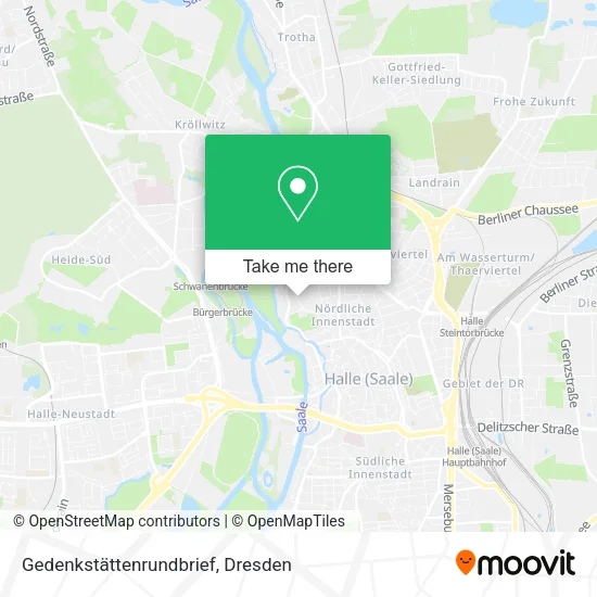 Карта Gedenkstättenrundbrief