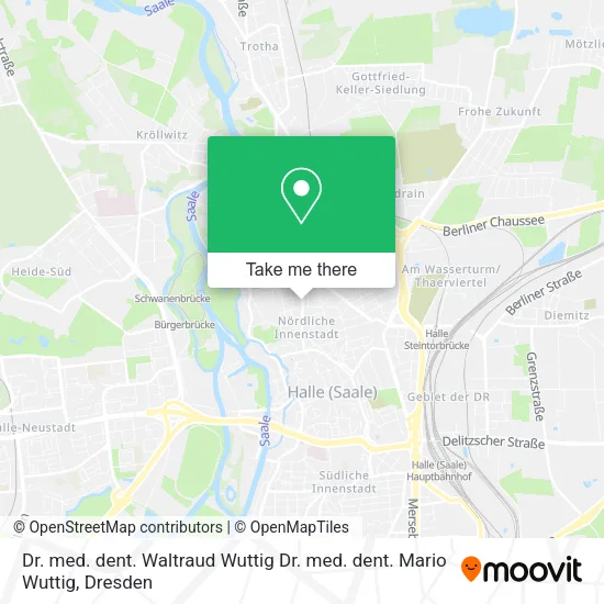 Карта Dr. med. dent. Waltraud Wuttig Dr. med. dent. Mario Wuttig