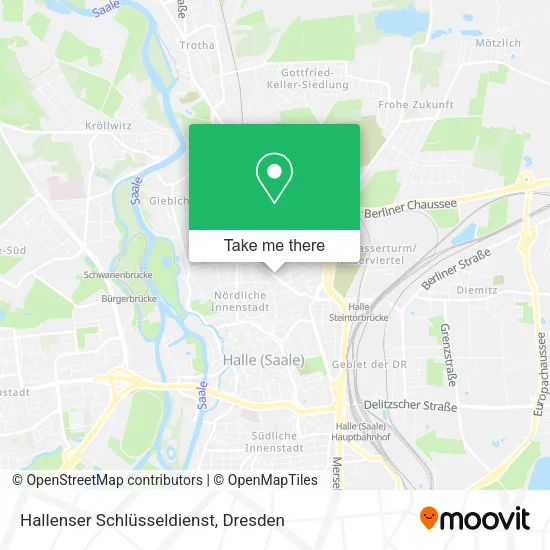 Карта Hallenser Schlüsseldienst