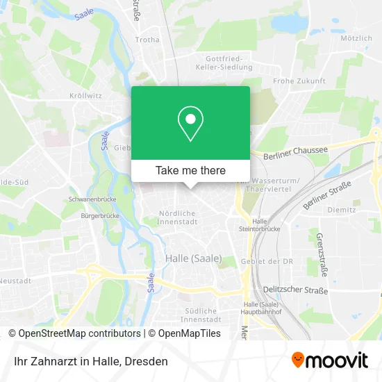 Карта Ihr Zahnarzt in Halle