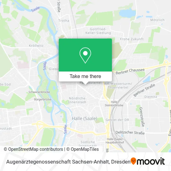Карта Augenärztegenossenschaft Sachsen-Anhalt