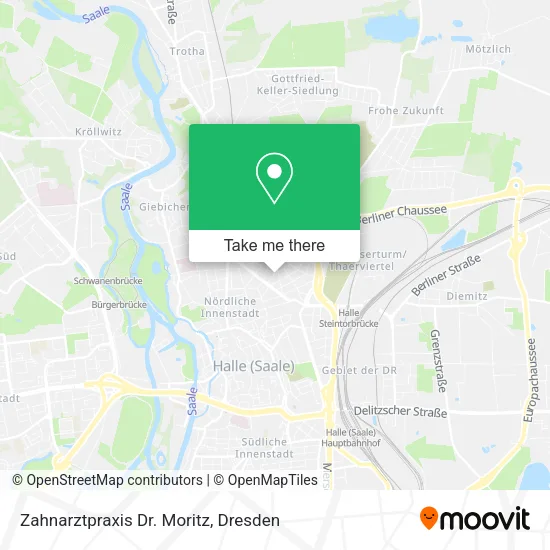 Карта Zahnarztpraxis Dr. Moritz