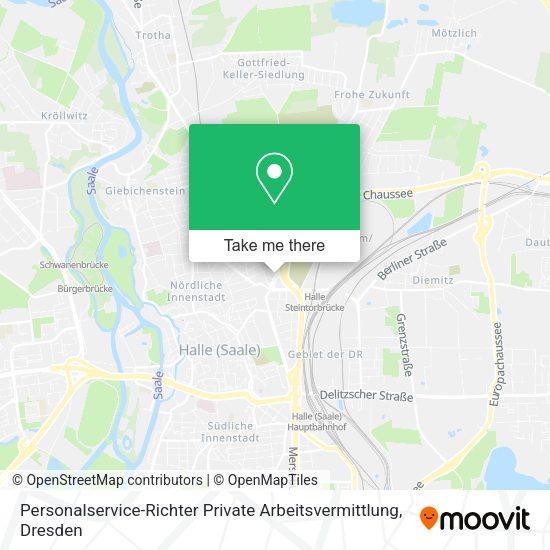 Карта Personalservice-Richter Private Arbeitsvermittlung