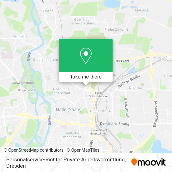 Карта Personalservice-Richter Private Arbeitsvermittlung