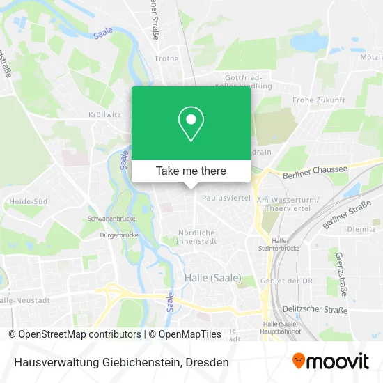 Карта Hausverwaltung Giebichenstein