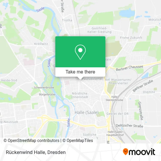 Rückenwind Halle map