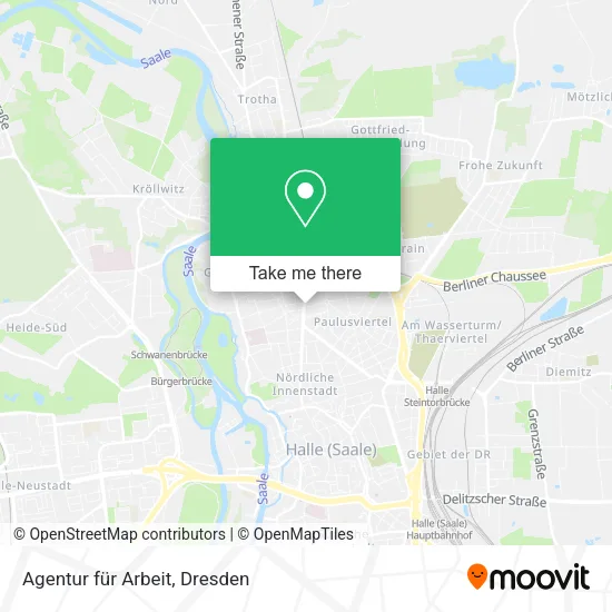Agentur für Arbeit map