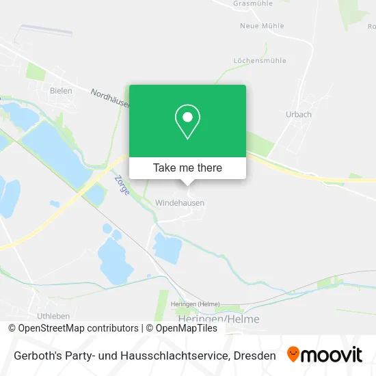 Карта Gerboth's Party- und Hausschlachtservice