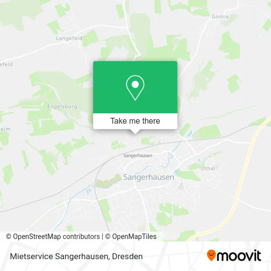 Карта Mietservice Sangerhausen