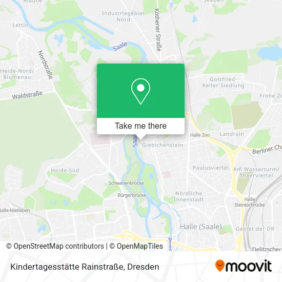 Карта Kindertagesstätte Rainstraße