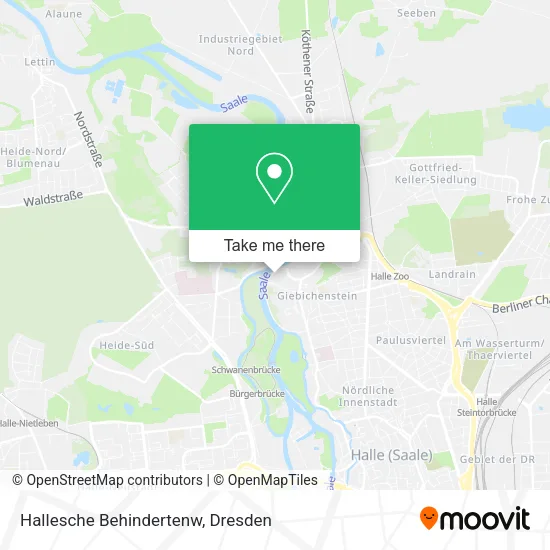 Карта Hallesche Behindertenw