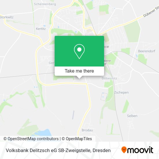 Карта Volksbank Delitzsch eG SB-Zweigstelle