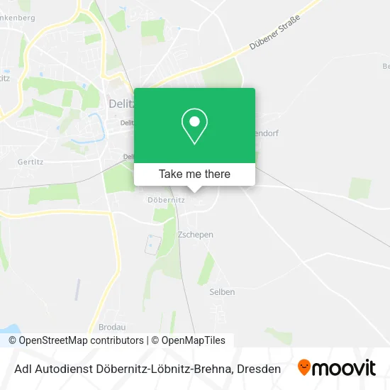 Карта Adl Autodienst Döbernitz-Löbnitz-Brehna
