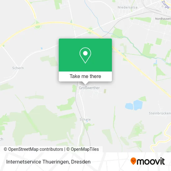 Карта Internetservice Thueringen