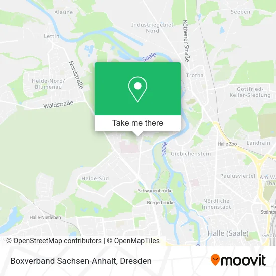 Карта Boxverband Sachsen-Anhalt