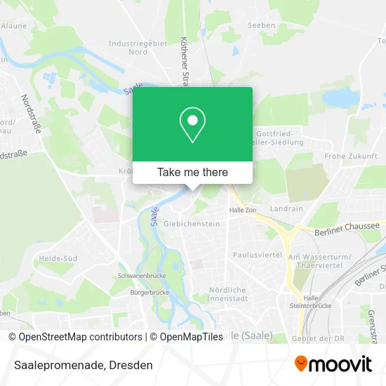 Карта Saalepromenade