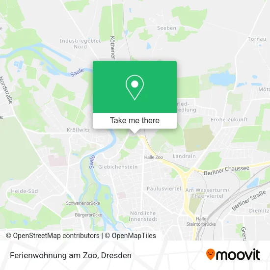 Карта Ferienwohnung am Zoo