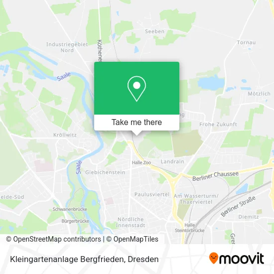 Карта Kleingartenanlage Bergfrieden