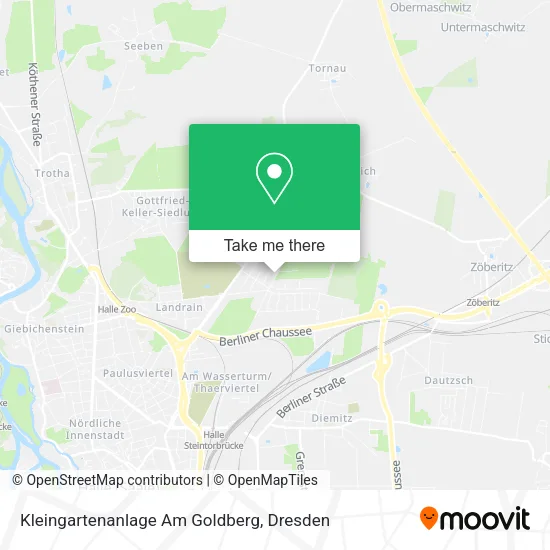 Карта Kleingartenanlage Am Goldberg