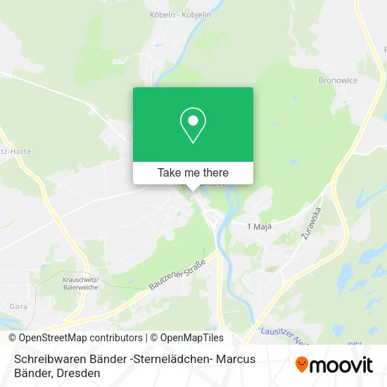 Карта Schreibwaren Bänder -Sternelädchen- Marcus Bänder