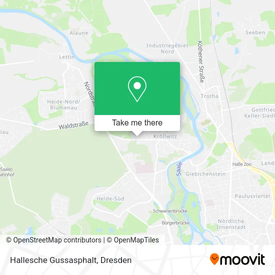 Карта Hallesche Gussasphalt