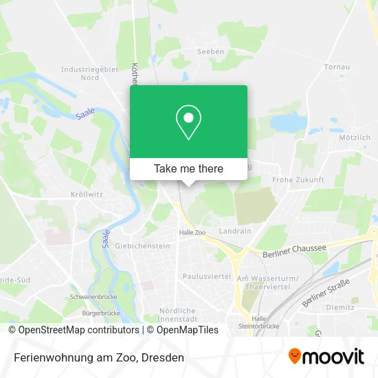 Карта Ferienwohnung am Zoo