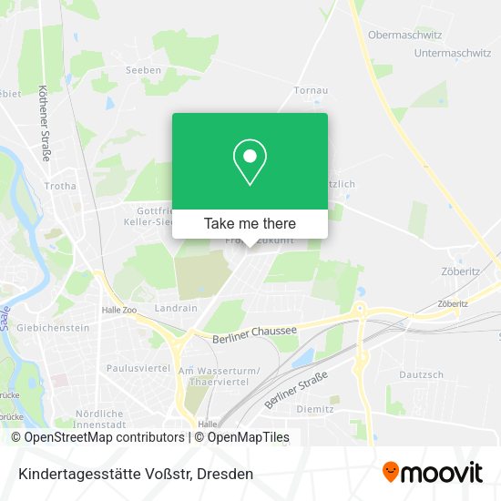 Карта Kindertagesstätte Voßstr