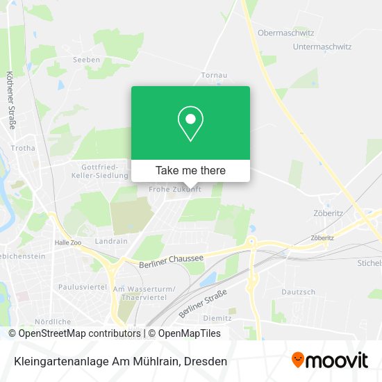 Карта Kleingartenanlage Am Mühlrain