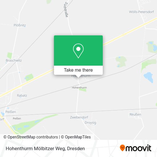 Карта Hohenthurm Mölbitzer Weg
